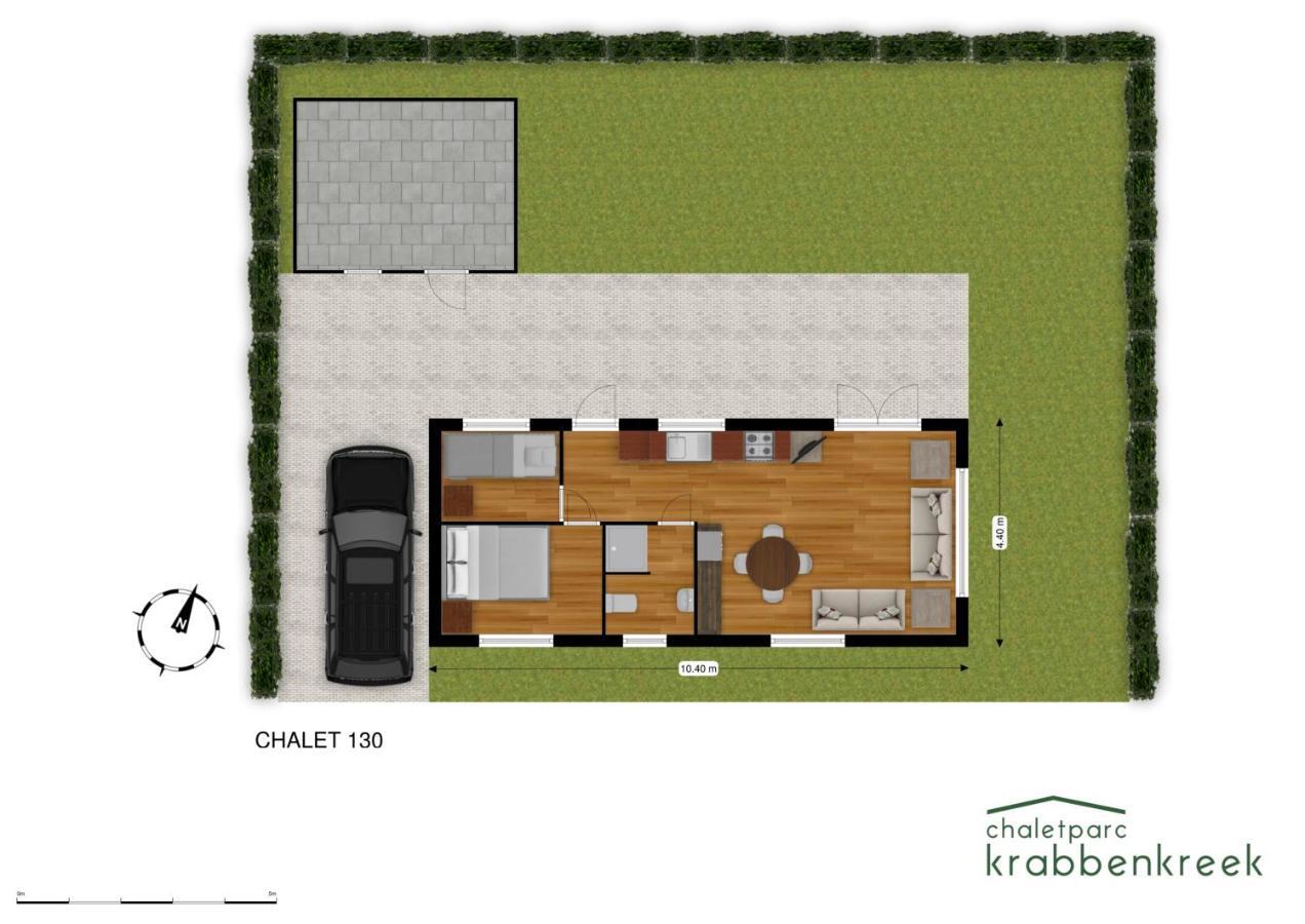 Chaletparc Krabbenkreek Zeeland - Chalet 130 Sint Annaland Bagian luar foto